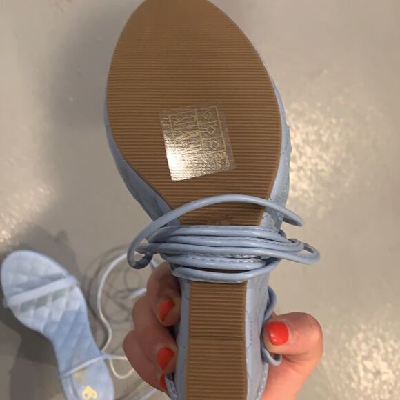 🎉1 hr sale 🎉Wedge blue shoes🌷NEW - Picture 8 of 10